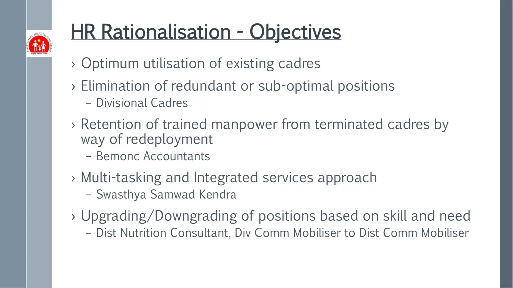 hr rationalisation hr rationalisation objectives