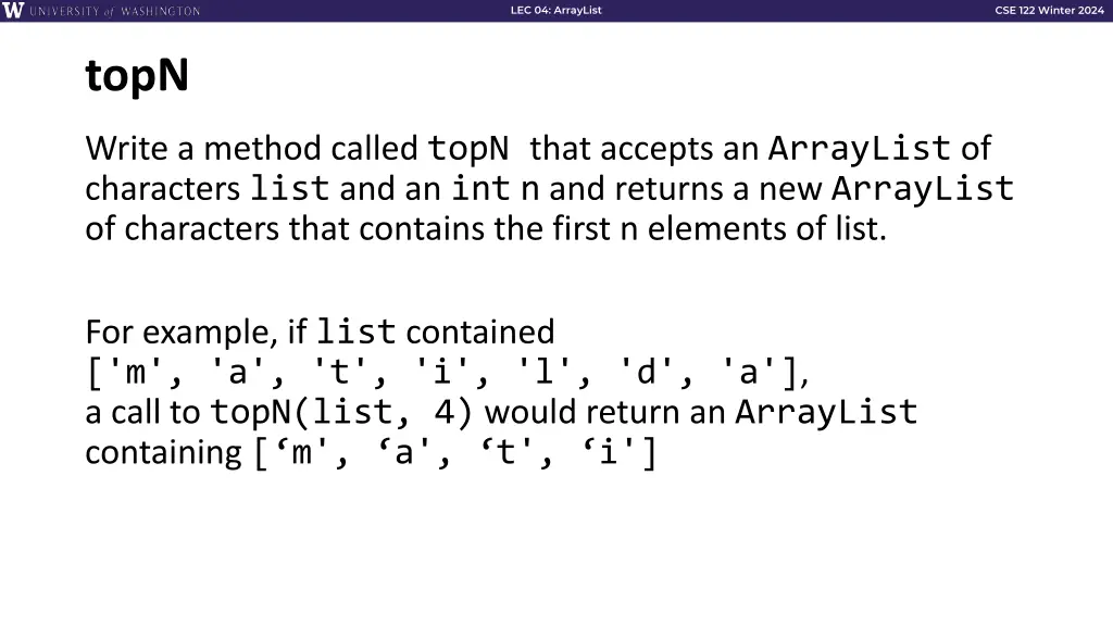 lec 04 arraylist 22