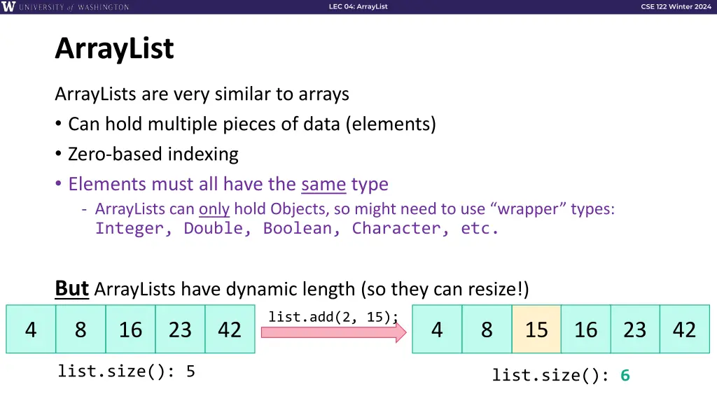 lec 04 arraylist 5