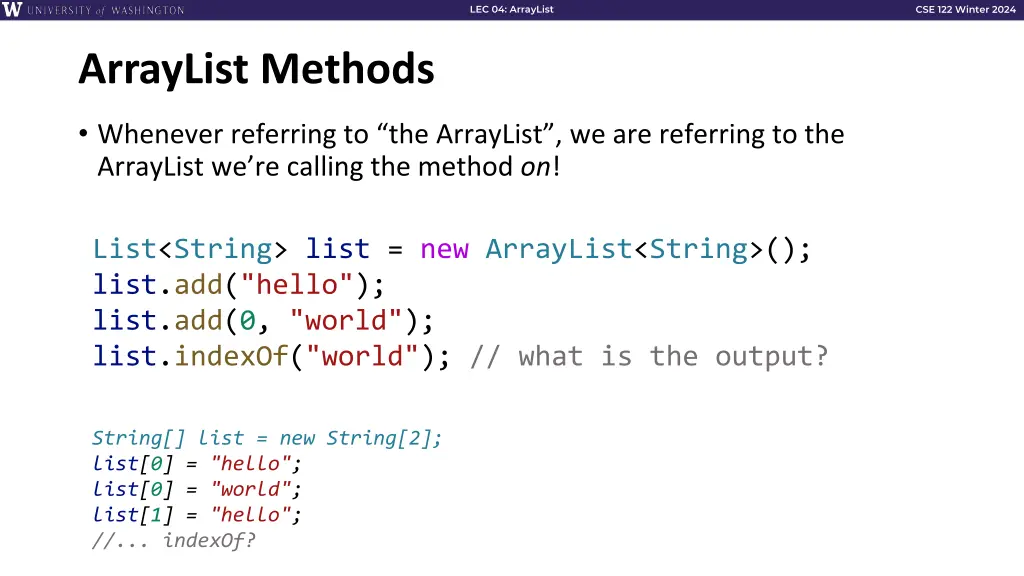 lec 04 arraylist 7