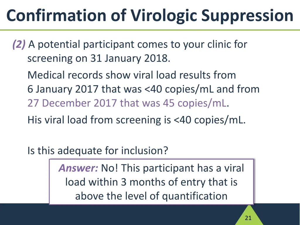 confirmation of virologic suppression 3