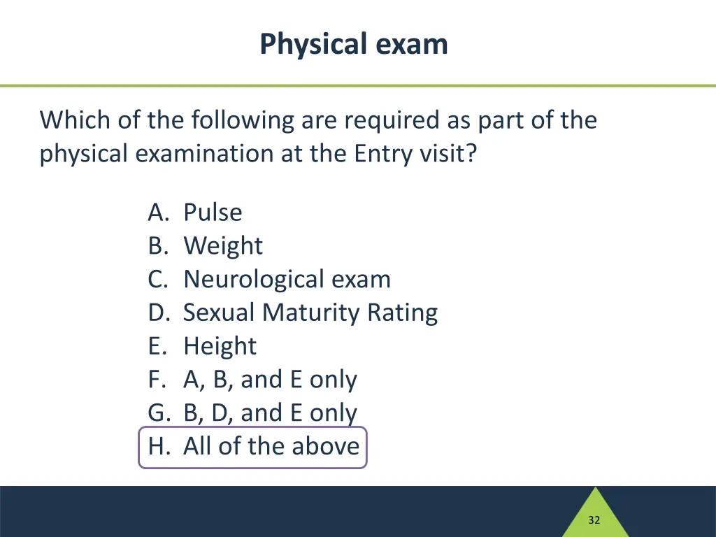 physical exam 1