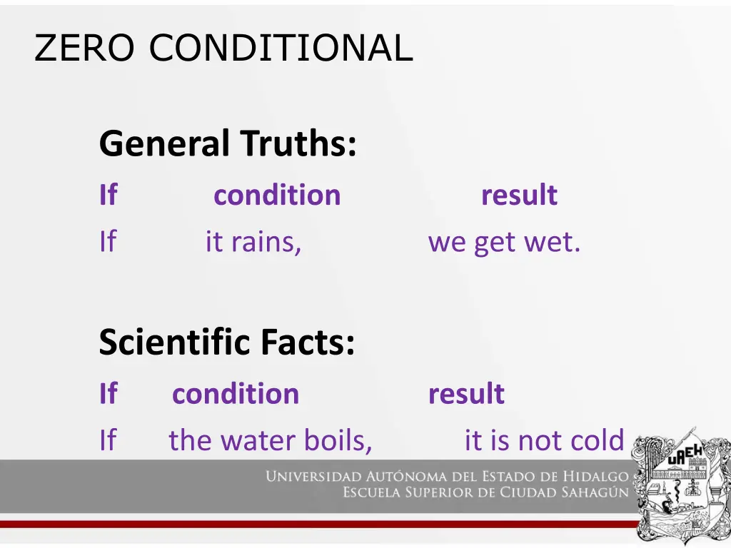 zero conditional 2