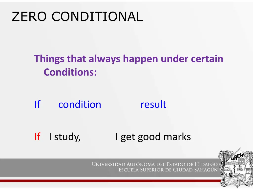 zero conditional 3