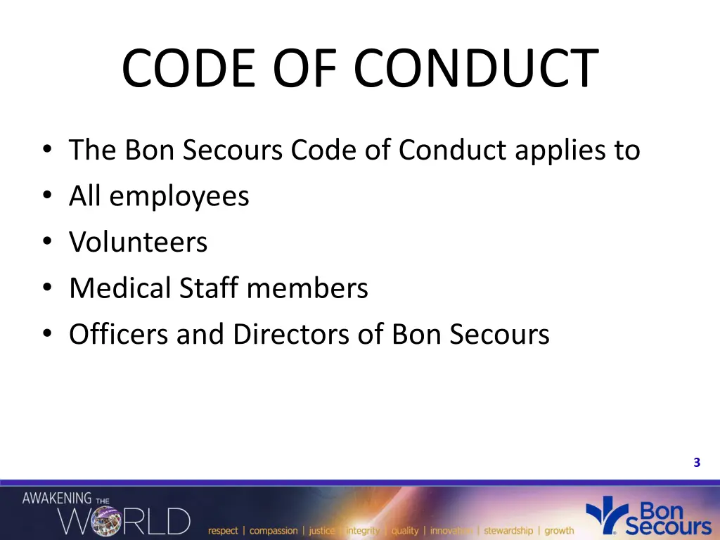 code of conduct