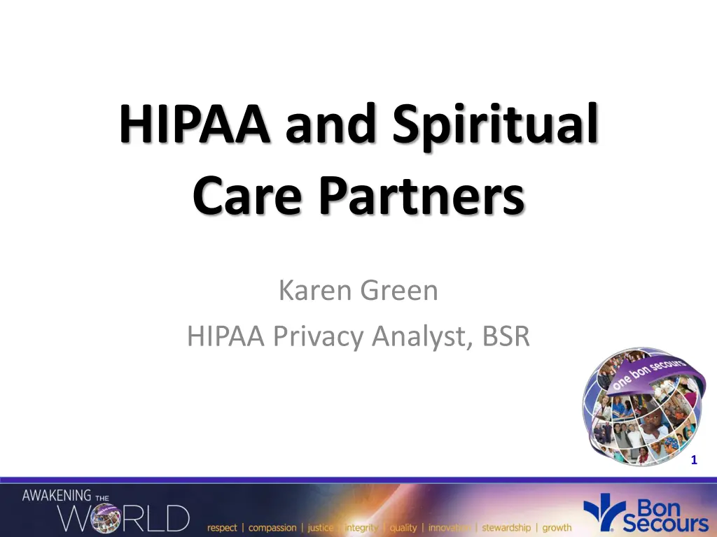 hipaa and spiritual care partners