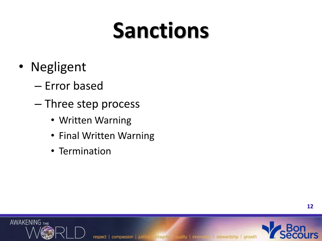 sanctions