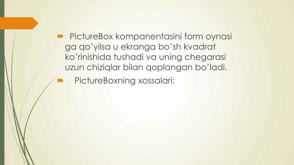 picturebox kompanentasini form oynasi ga qo yilsa