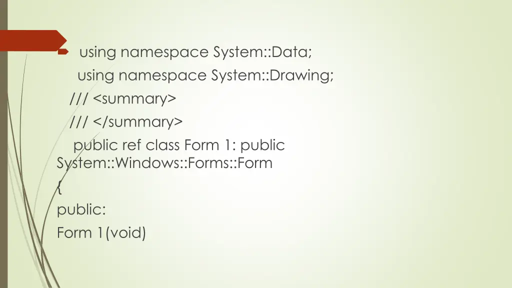using namespace system data using namespace