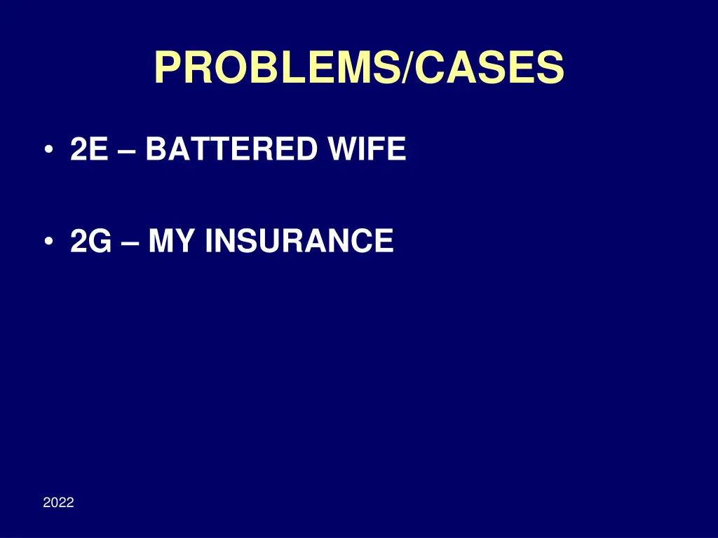 problems cases 2
