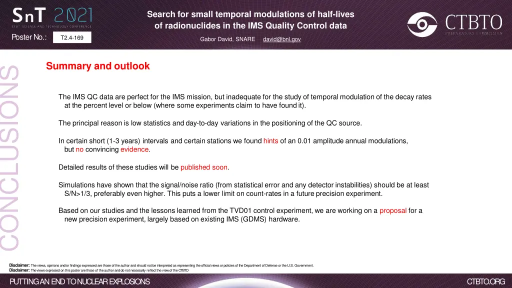 search for small temporal modulations of half 12