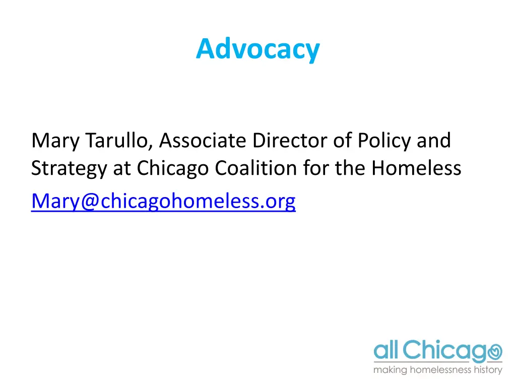 advocacy