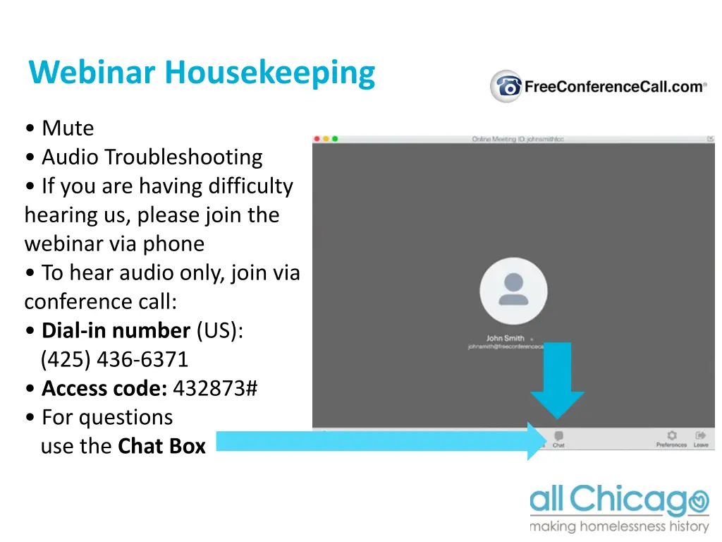 webinar housekeeping