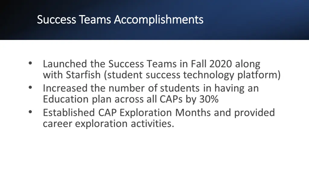 success teams accomplishments success teams
