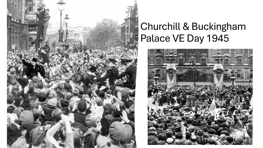 churchill buckingham palace ve day 1945