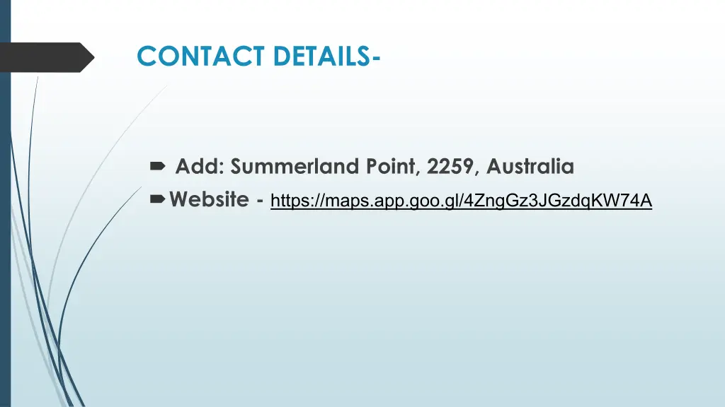 contact details