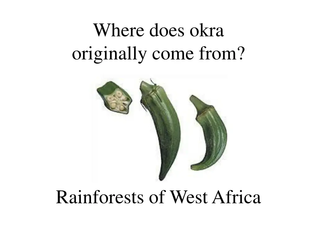 where does okra originally come from