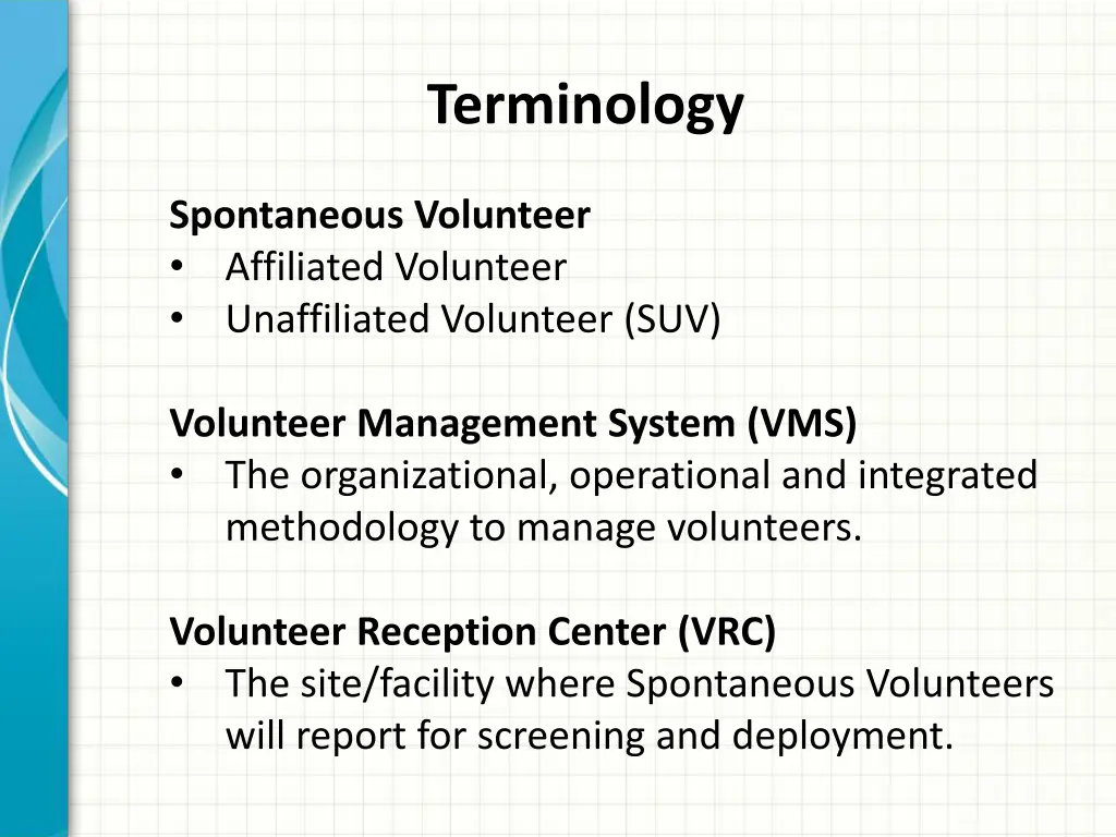 terminology