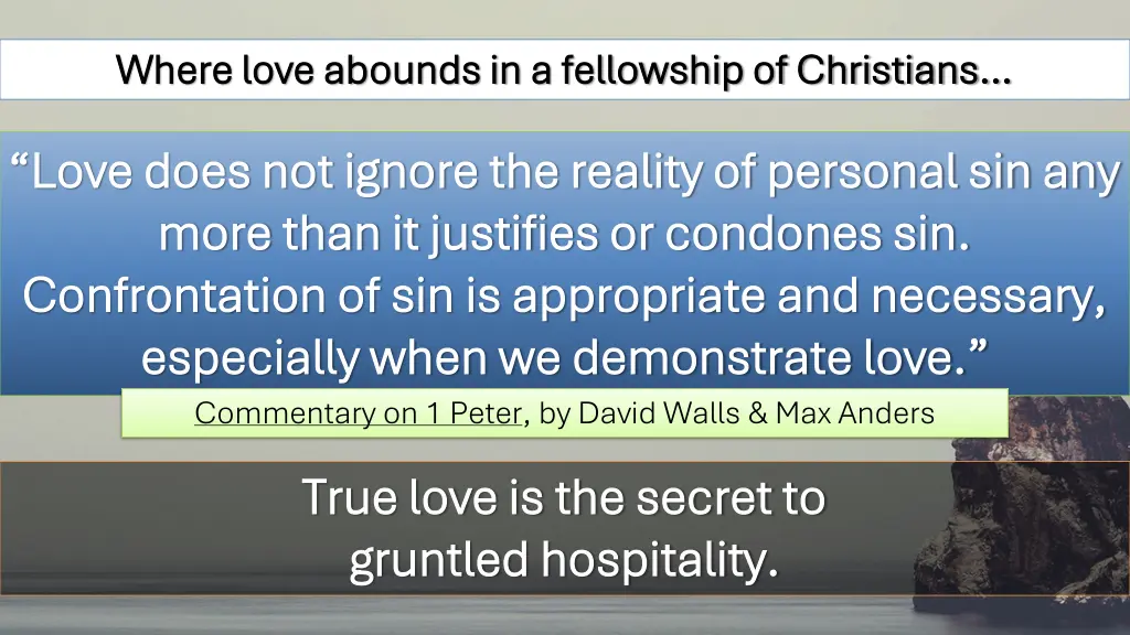 where love abounds in a fellowship of christians