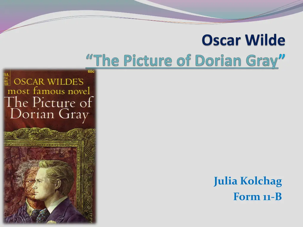 the picture of dorian gray