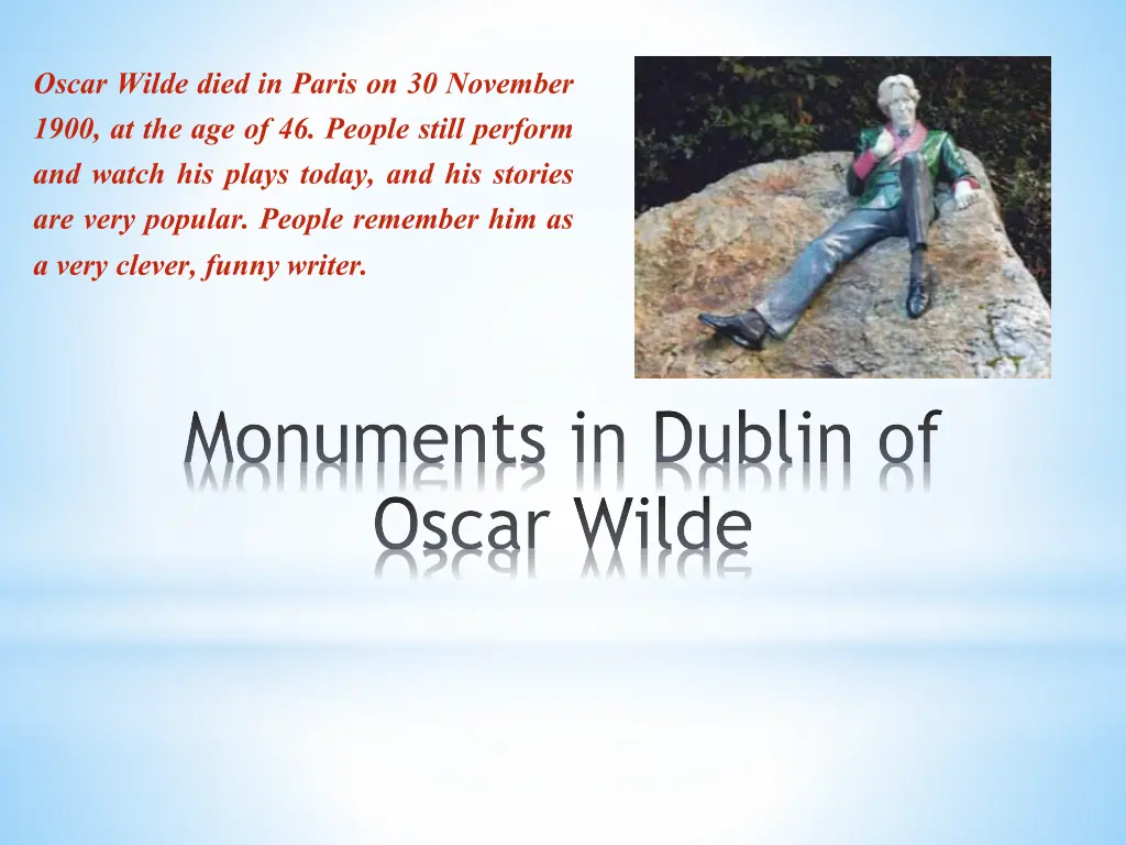 oscar wilde died in paris on 30 november 1900