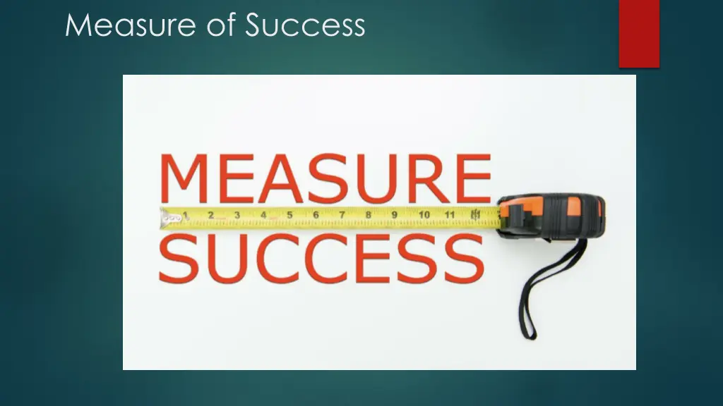 measure of success