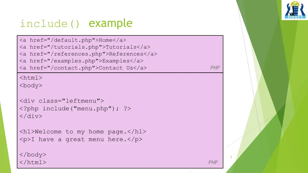 include example
