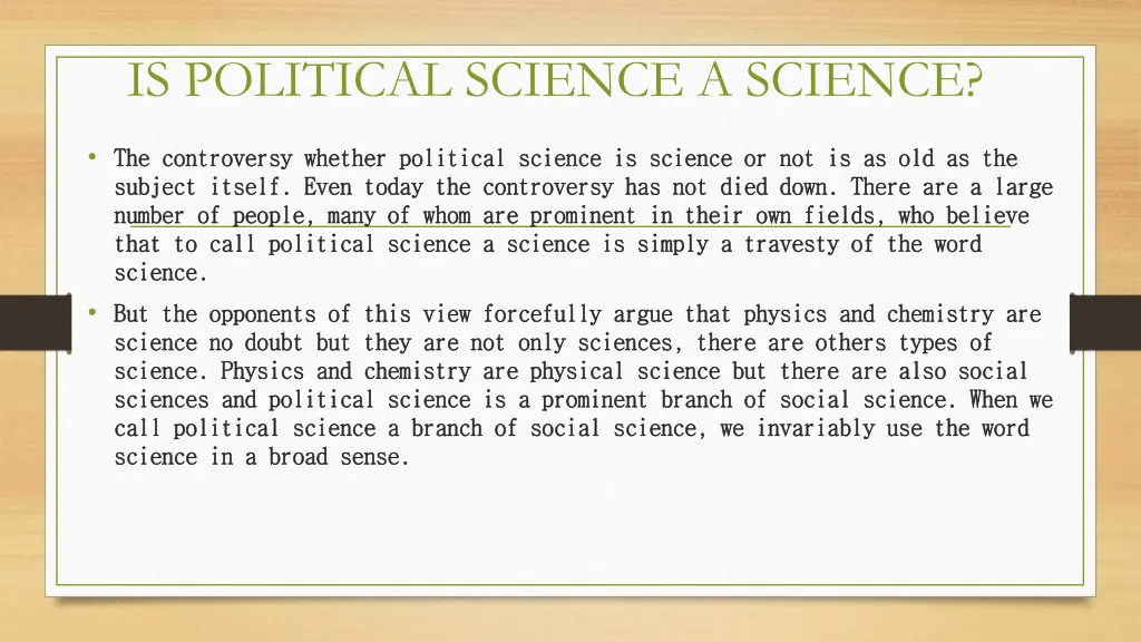 is political science a science