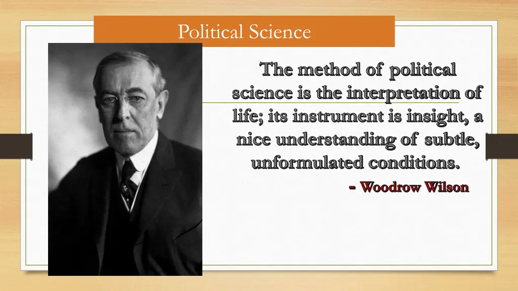 political science