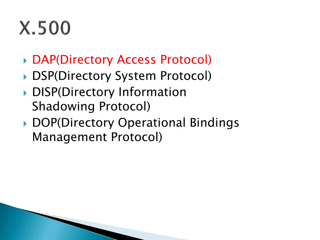 dap directory access protocol dsp directory