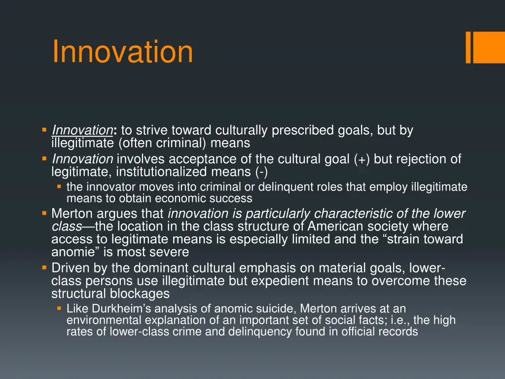 innovation