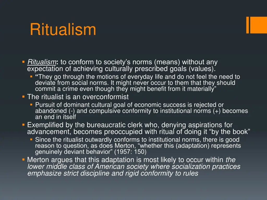 ritualism