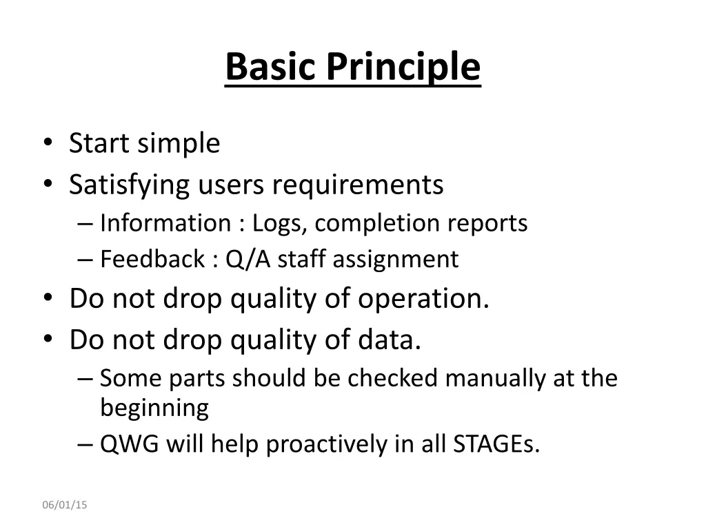 basic principle