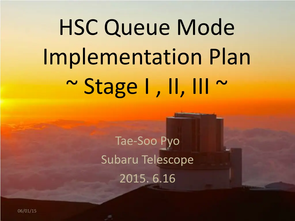 hsc queue mode implementation plan stage i ii iii