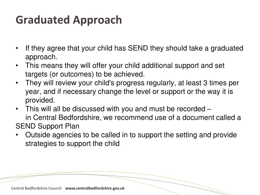 graduated approach