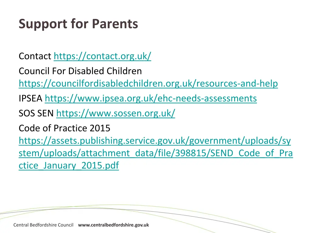 support for parents 1