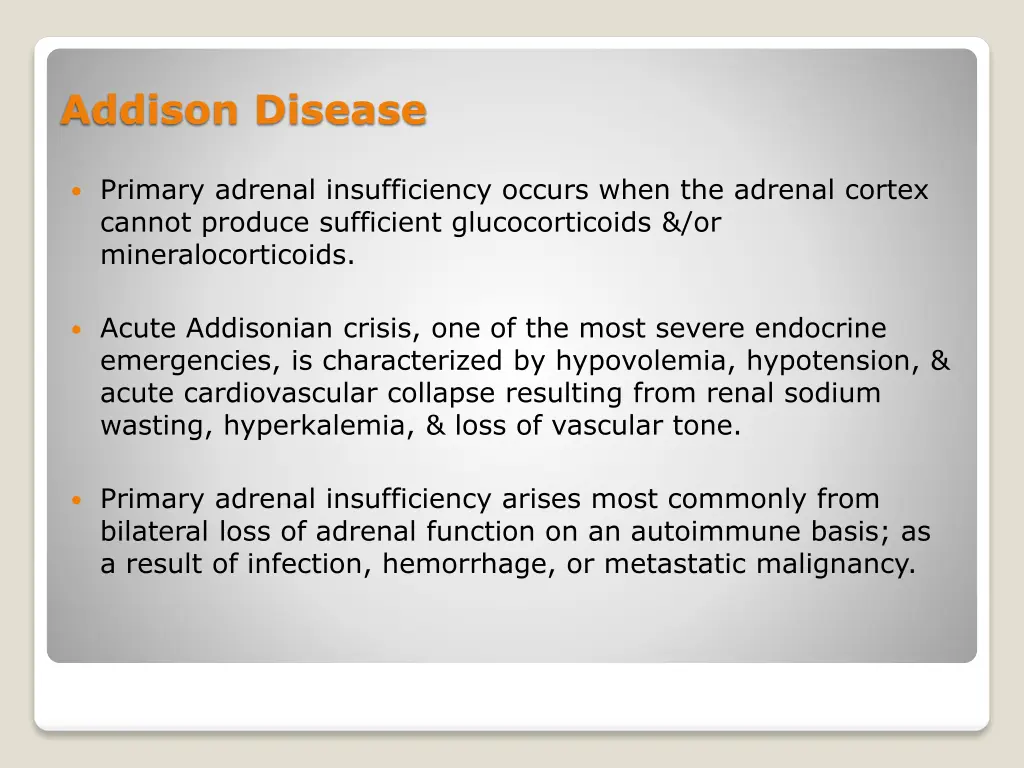 addison disease