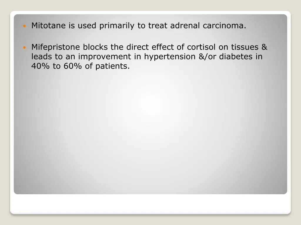 mitotane is used primarily to treat adrenal