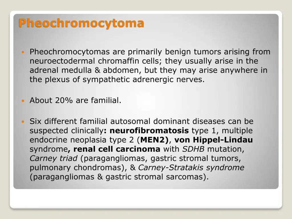 pheochromocytoma
