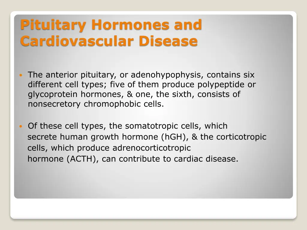 pituitary hormones and cardiovascular disease