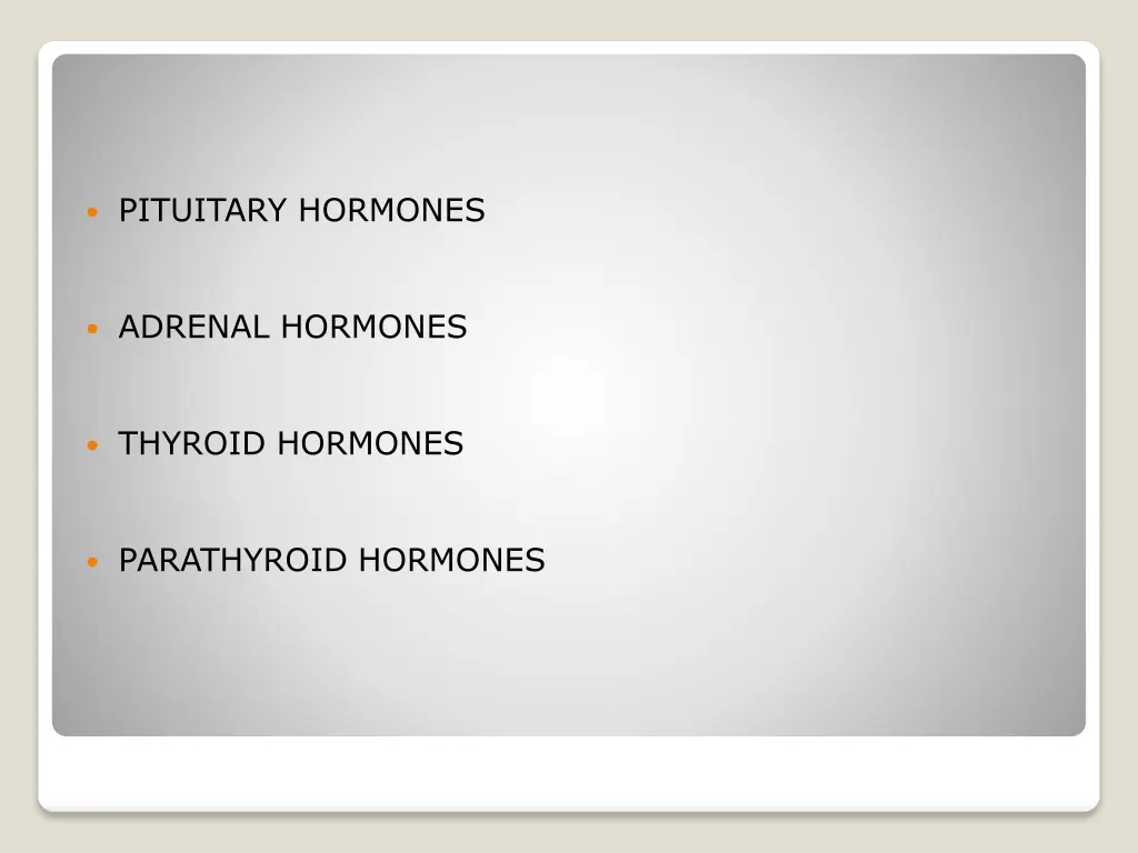 pituitary hormones