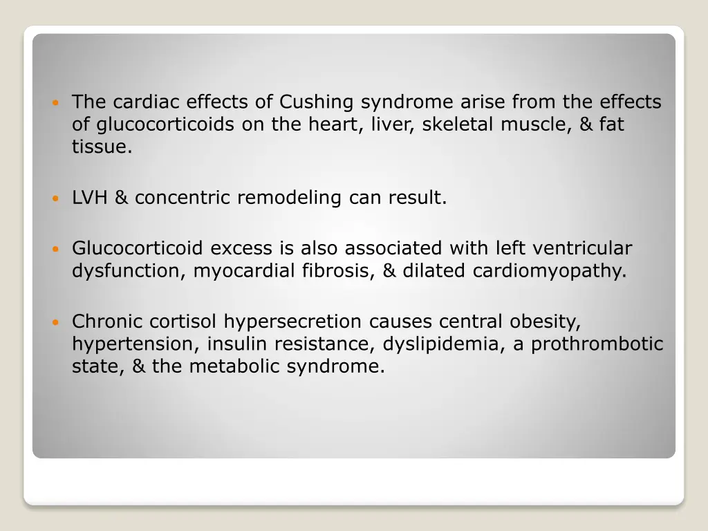 the cardiac effects of cushing syndrome arise
