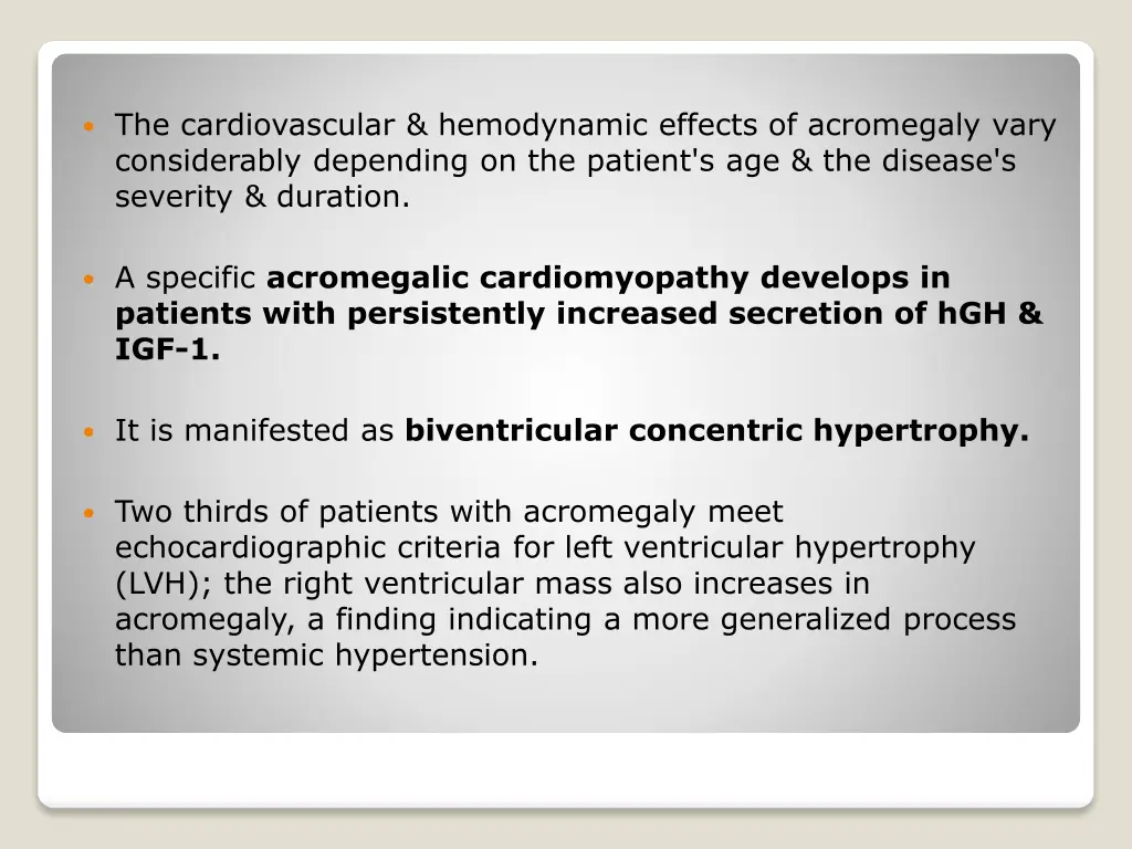 the cardiovascular hemodynamic effects