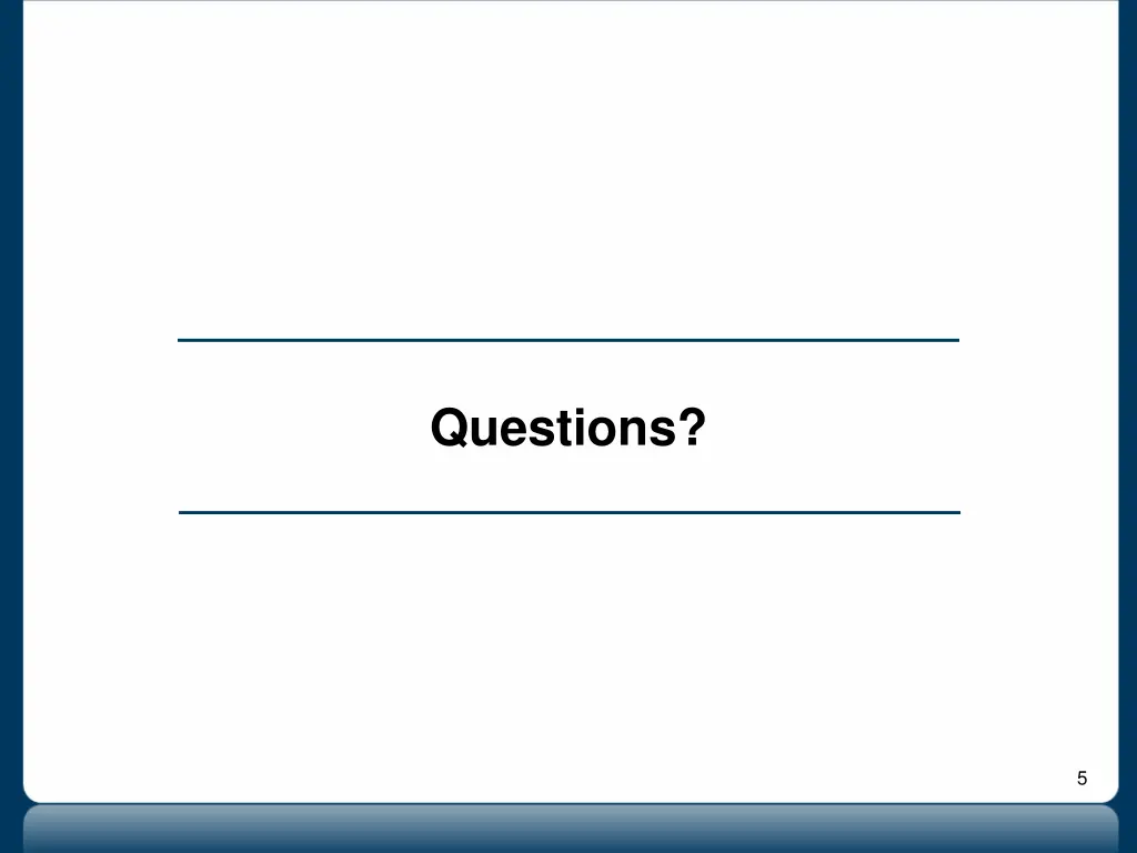 questions