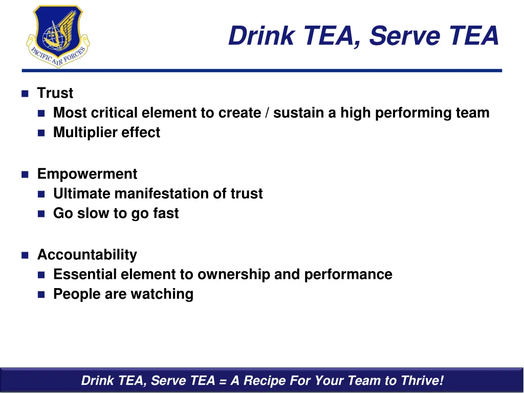 drink tea serve tea