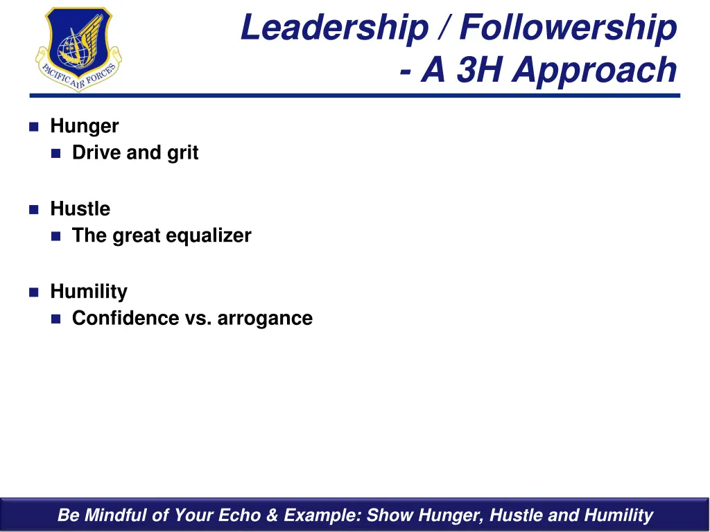 leadership followership a 3h approach