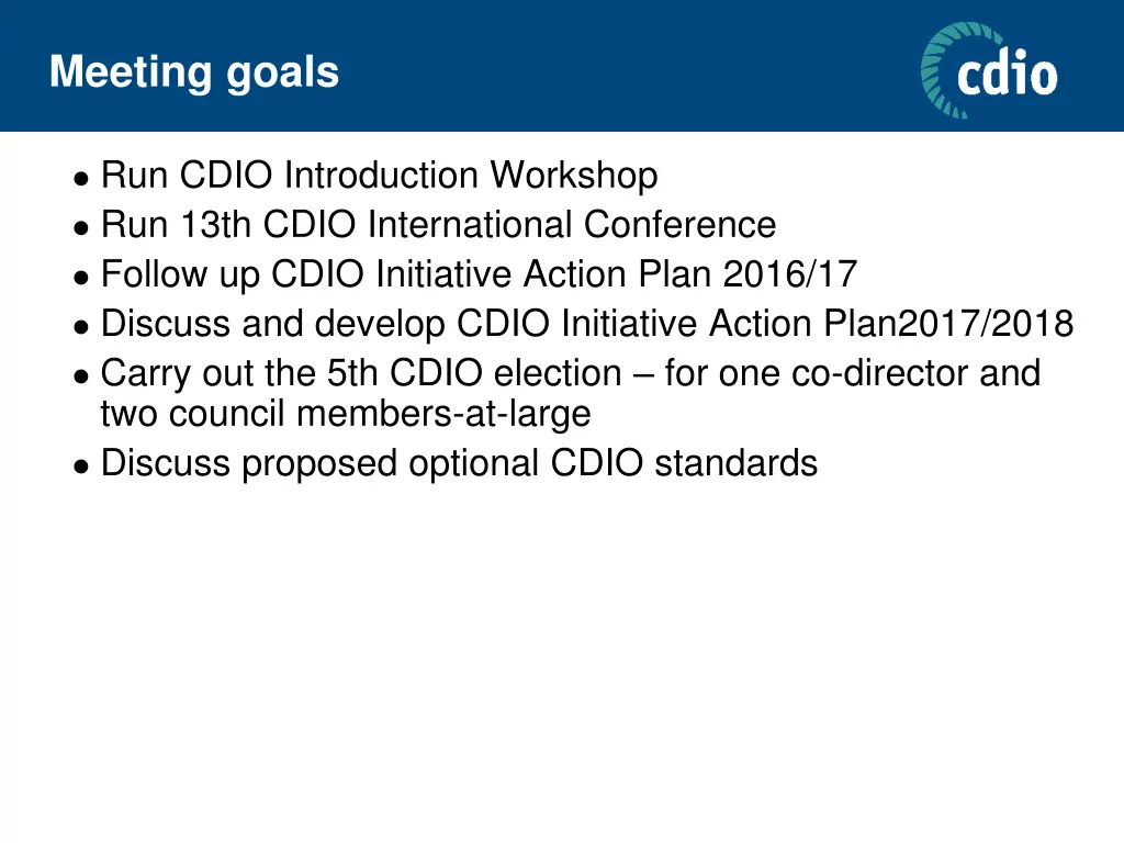 meeting goals