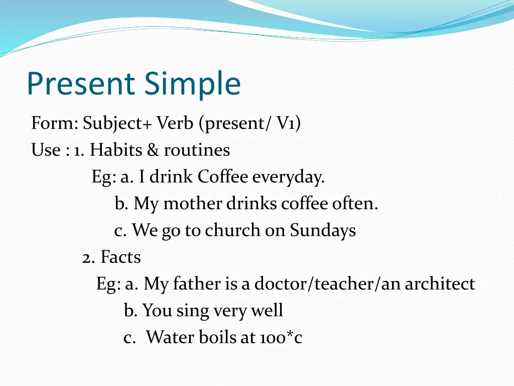 present simple
