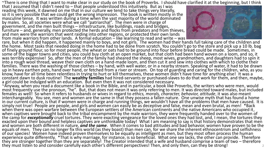 there is one thing that i want to make clear