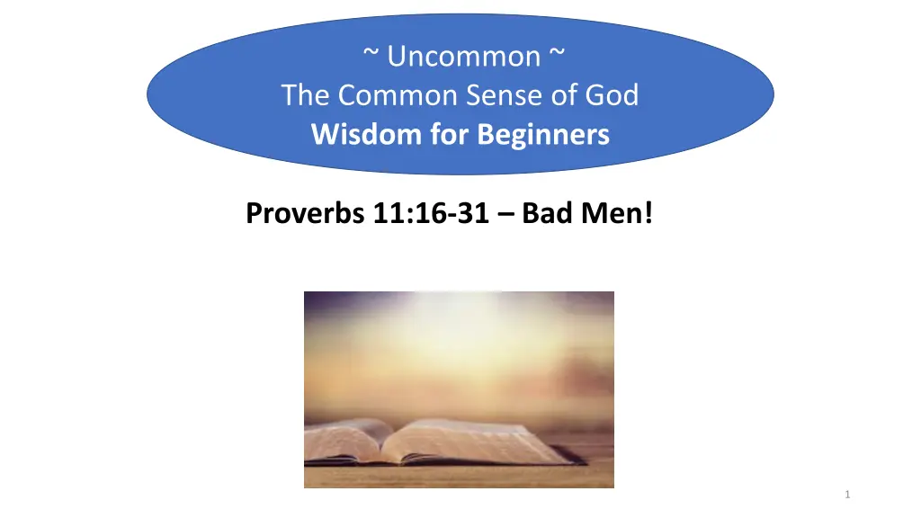 uncommon the common sense of god wisdom